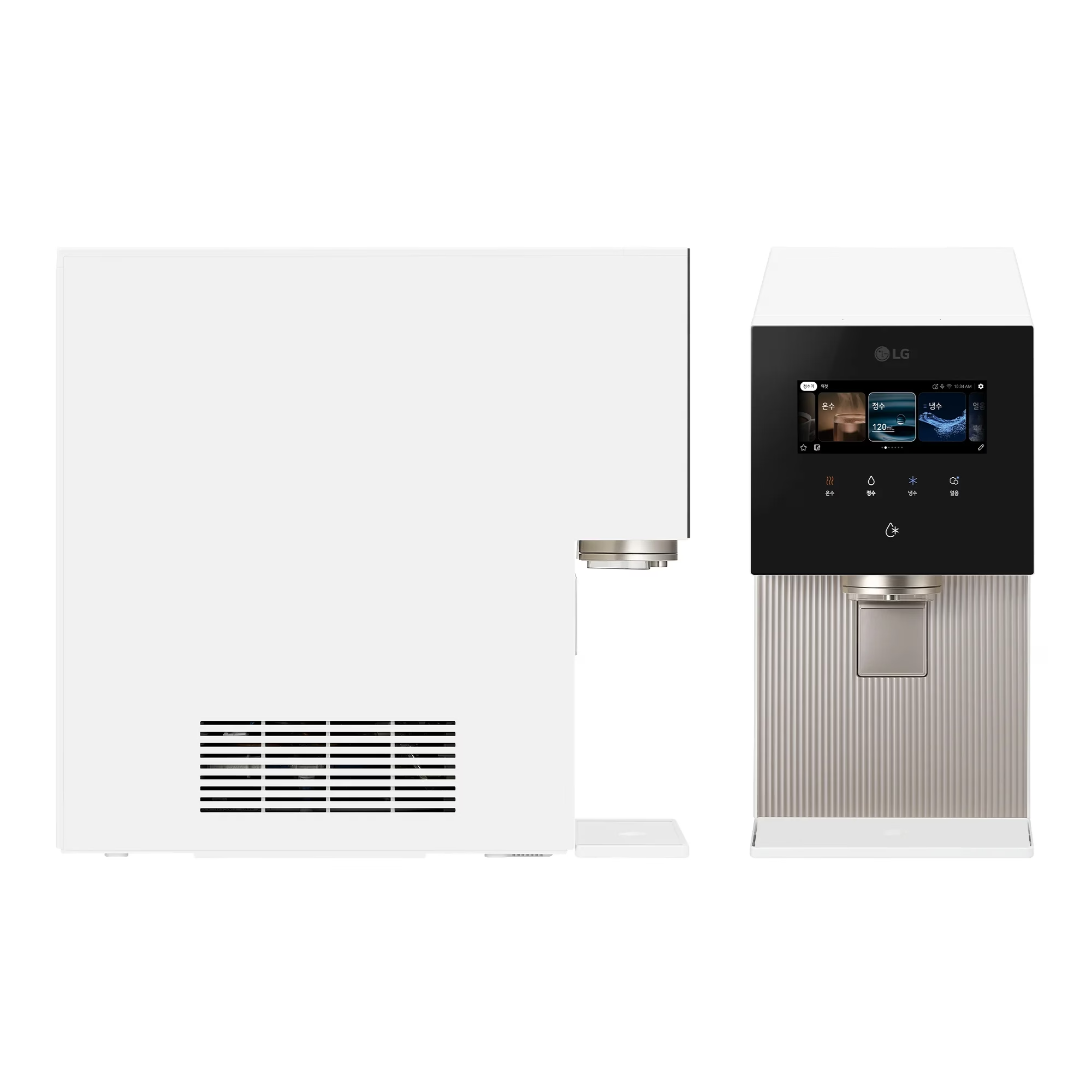 LG 퓨리케어 AI 오브제컬렉션 냉동얼음정수기 WD724RK (음성인식/맞춤 출수, 냉온정, 얼음, 블랙)